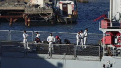 Talijanski brod s prvom skupinom migranata stigao je u u luku Shengjin, Albanija