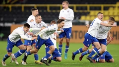 Slavlje juniora Hajduka nakon plasmana u polufinale