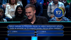 Fran Drmić , Foto: Tko želi biti milijunaš?/HRT