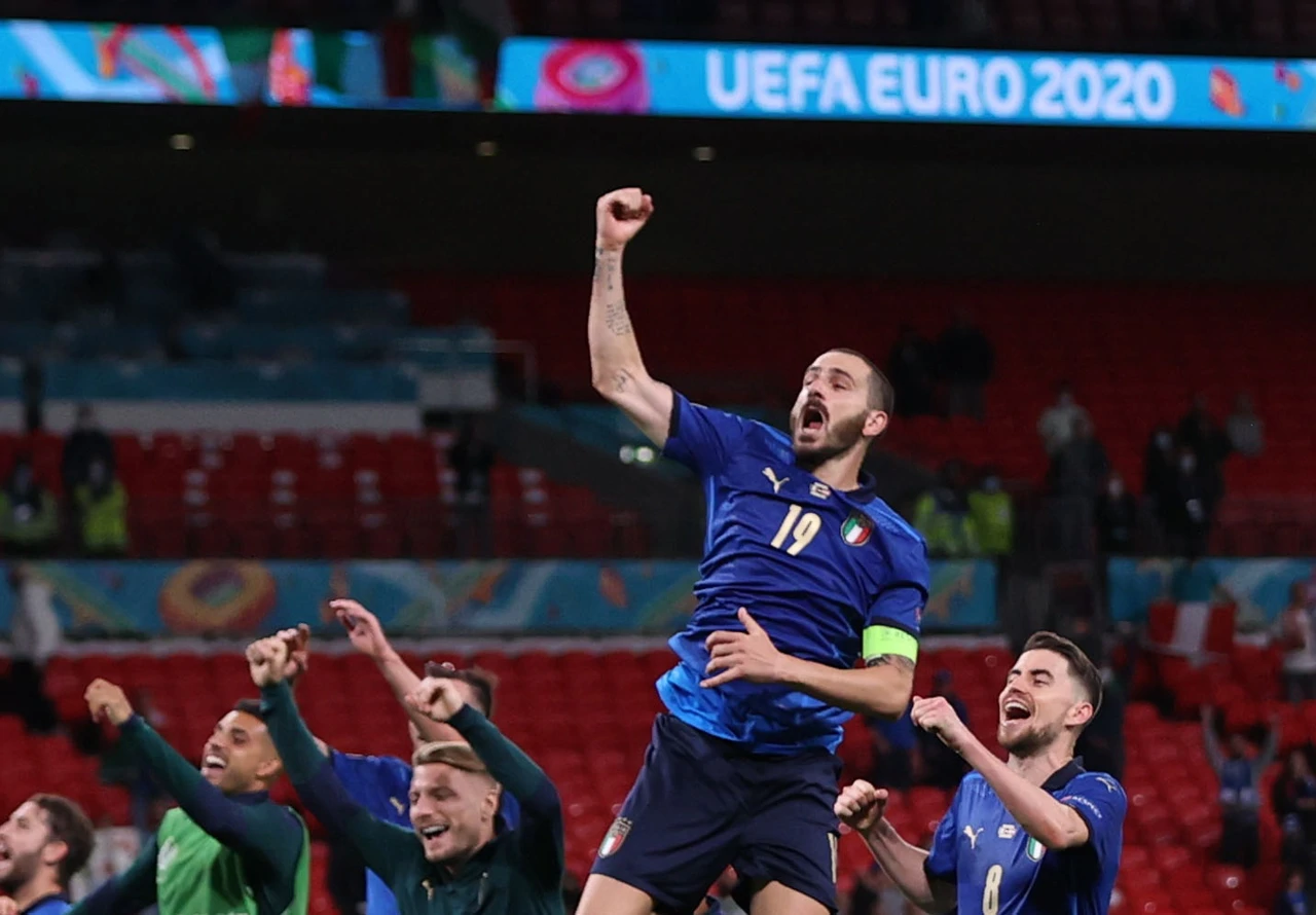 Slavlje talijanskih nogometaša, Foto: Carl Recine/REUTERS