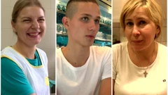 Katja Šeremeta, Artem Fedčenko i Evgenija Kaljužna