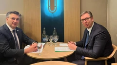 Plenković se u Davosu sastao s Vučićem