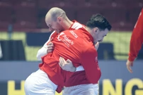 Zagrijavanje uoči Island - Hrvatska, Foto: Sanjin Strukic/PIXSELL