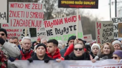  Zagreb: Prosvjed protiv kompleksa industrijskih megafarmi i klaonica peradi u Sisačko-moslavačkoj županiji , Foto: Marko Seper/Pixsell