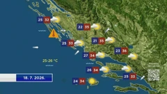 Vremenska prognoza, Foto: HTV/HRT