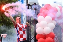 Hrvatski navijači u Rotterdamu, Foto: Marko Lukunic/PIXSELL
