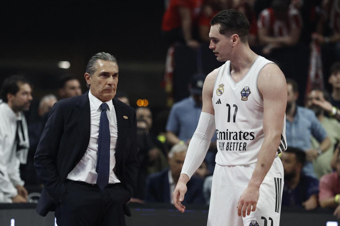 Nach den Fußballspielern beendeten auch die Basketballspieler von Real Madrid die Saison ohne Titel. 1 2026 05 24t200351z 802833185 up1em5o1jqd8k rtrmadp 3 basketball euroleague 1 20260606202515