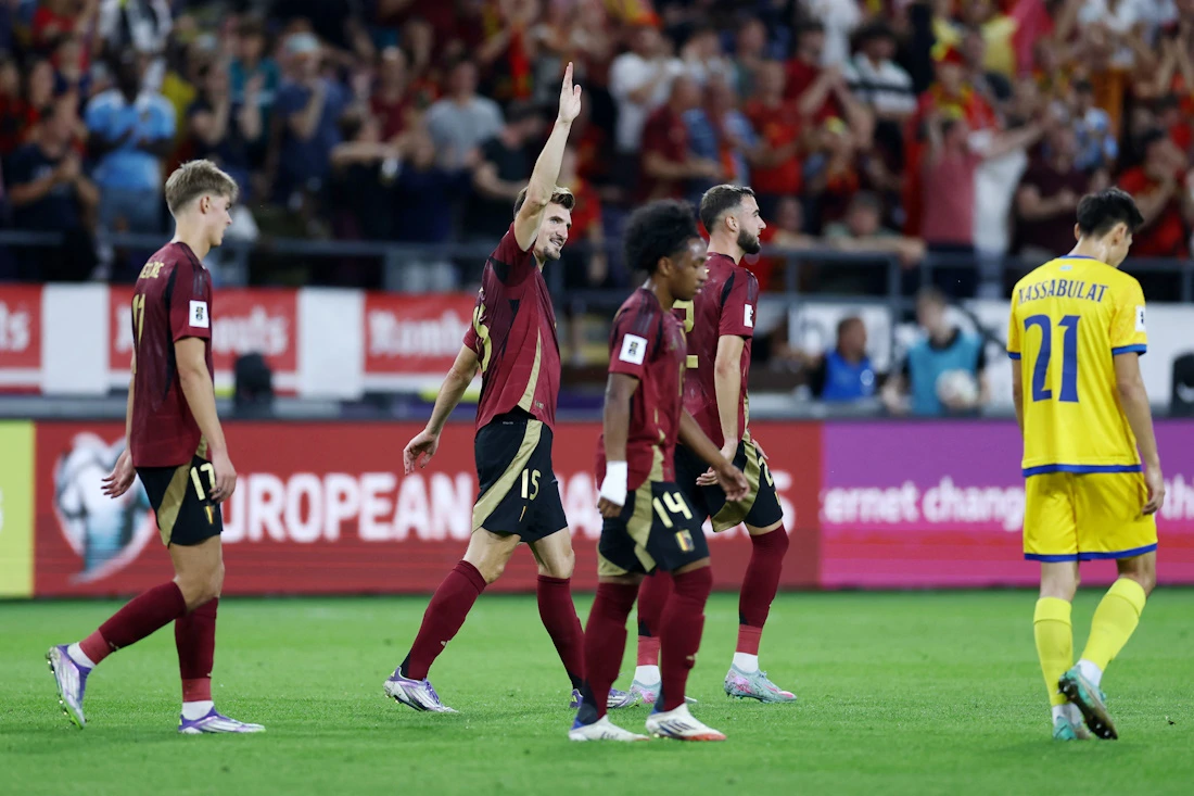 Belgija - Kazahstan, Thomas Meunier  