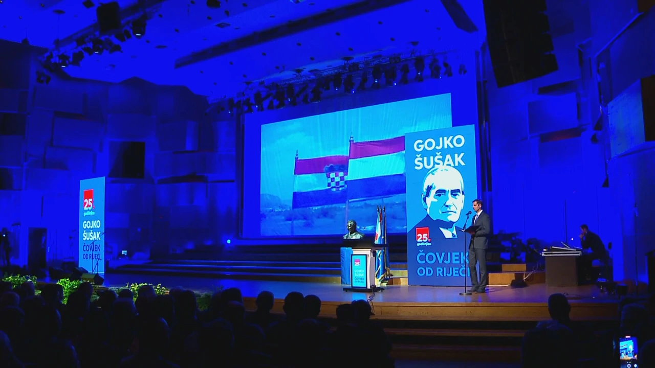 Obilježavanje 25. godišnjice smrti Gojka Šuška u KD Vatroslav Lisinski, Foto: HTV/HRT