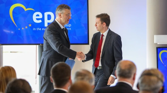 Andrej Plenkovic i Siegfried Muresan na konferenciji