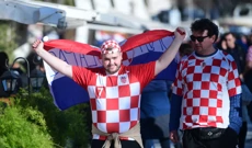 Hrvatski navijači u Splitu, Foto: Nikola Vilić/CROPIX