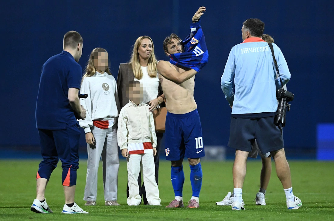 Modrić s obitelji