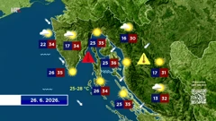 Vremenska prognoza, Foto: HTV/HRT