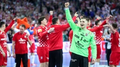 Hrvatski rukometaši u slavlju