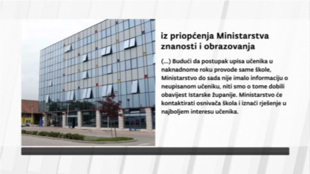 Iz priopćenja Ministarstva