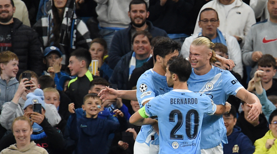 Erling Haaland i Bernardo Silva  