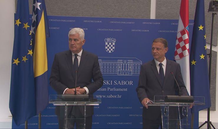 Jandroković: Snaženje veza između RH i BiH; Čović: Gradimo dugoročnu stabilnost