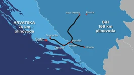 Problem spajanja Bosne i Hercegovine na plinovod, koji dolazi iz Republike Hrvatske kod Imotskog