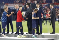 Hrvatska nogometna reprezentacija prima srebrne medalje, Foto: Piroschka Van De Wouw/REUTERS