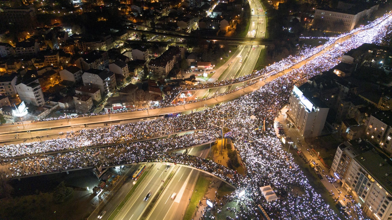 Blokada prometnice u Beogradu