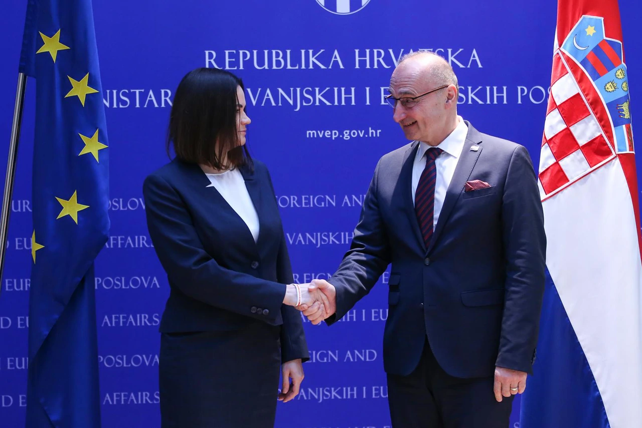 Svetlana Tihanovska i Gordan Grlić Radman , Foto: Matija Habljak /PIXSELL