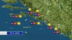 Vremenska prognoza , Foto: HTV/HRT