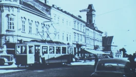 Crno biljela fotografija Osijeka