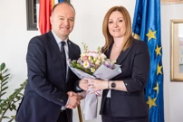 Željka Josć predala ured ministru demografije Ivanu Šipiću, Foto: Darko Tomas /CROPIX