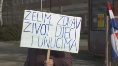Mirni prosvjed zbog nepravilno skladištenog otpada, Foto: HTV/HRT