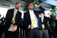 Izborni stožer platforme Možemo, Foto: Marko Lukunic/PIXSELL