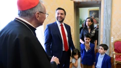 Vance s obitelji u Vatikanu