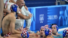 Vaterpolisti Hrvatske s izbornikom Ivicom Tuckom