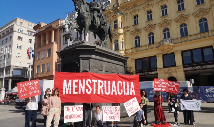 Performans na Trgu bana Jelačića