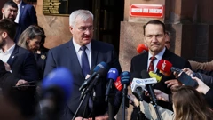 Andrij Sibiha i Radoslaw Sikorski