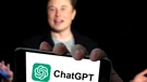Elon Musk i logo ChatGPT-a 