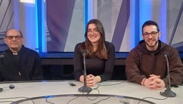p. Mijo Nikić, Mirjana Soljačić, fra Mario Berišić
