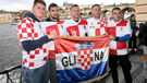 Hrvatski navijači u Pragu