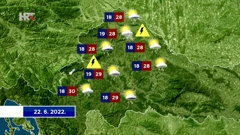 Vremenska prognoza, Foto: HTV/HRT