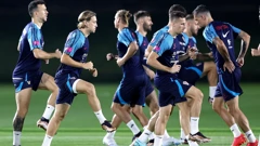 Trening hrvatske nogometne reprezentacije