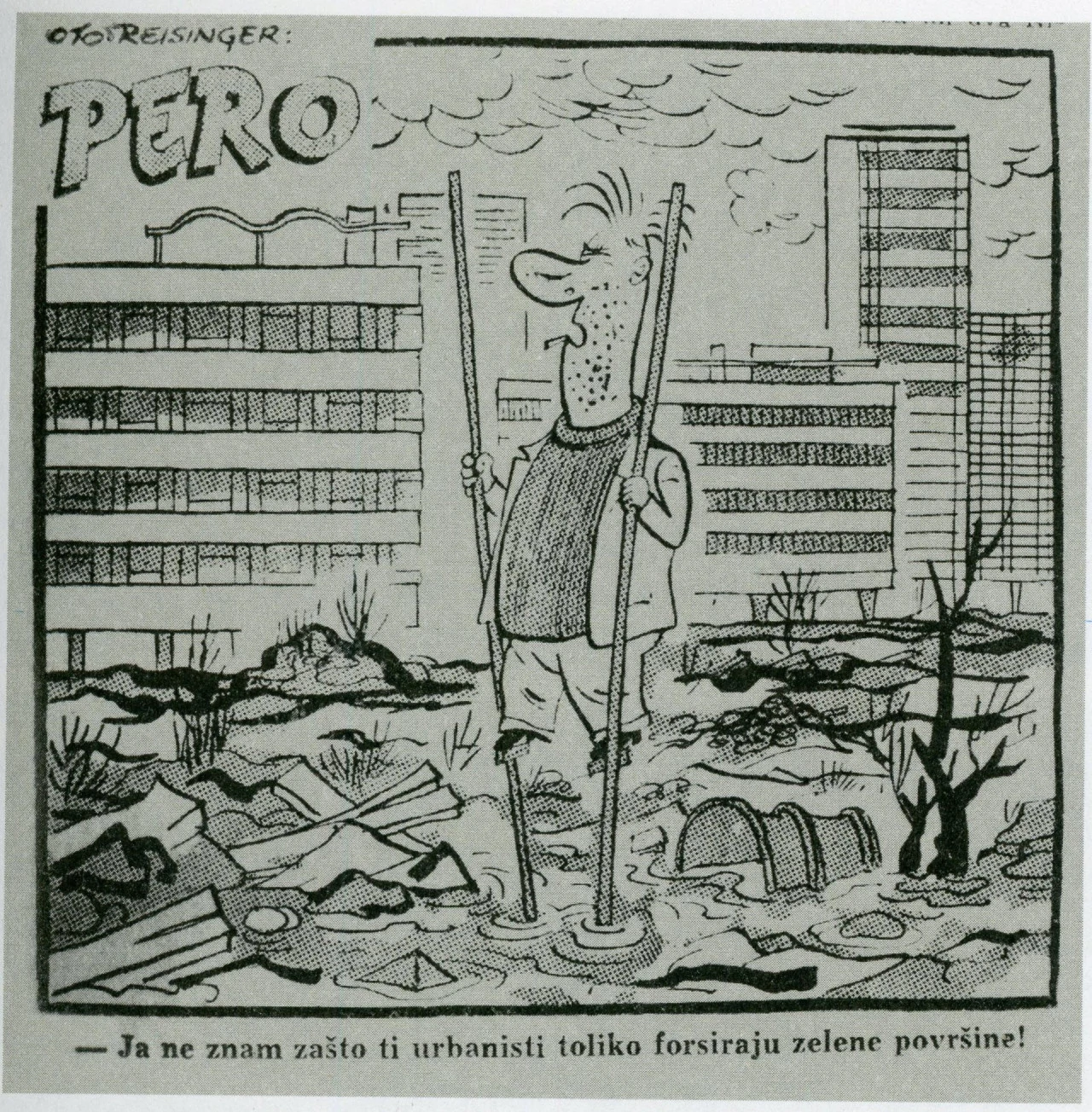 Karikatura Ota Reisingera iz Vjesnika