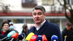 Zoran Milanović daje izjavu u Glini