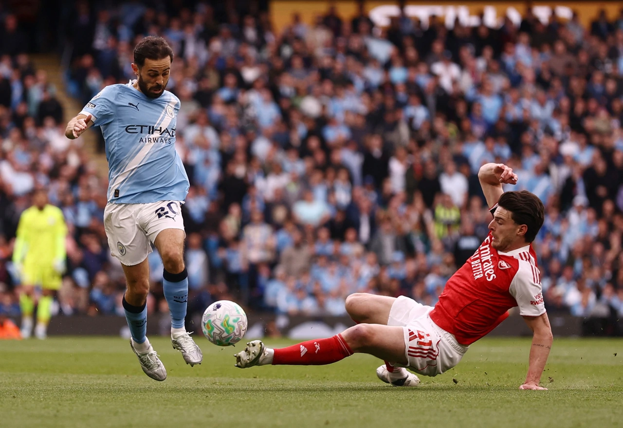 Bernardo Silva i Declan Rice, Foto: Lee Smith/Action Images via Reuters