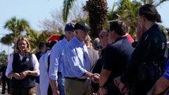 Joe Biden obilazi Floridu poharanu uraganom Milton
