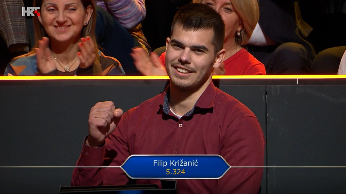Filip Križanić, Foto: Tko želi biti milijunaš?/HRT