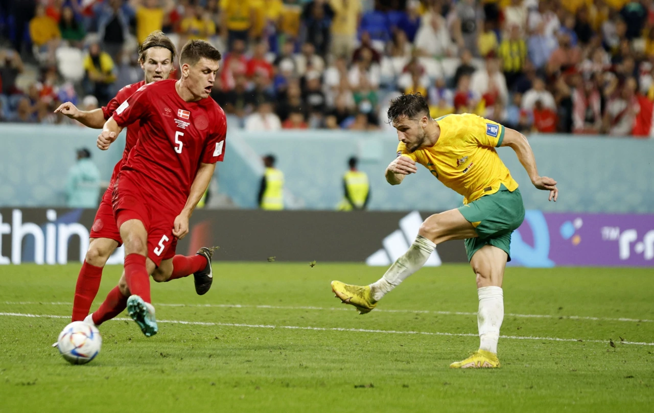 Mathew Leckie zabija za Australiju, Foto: John Sibley/REUTERS