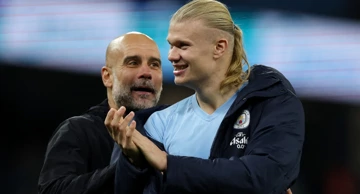 Pep Guardiola i Erling Haaland