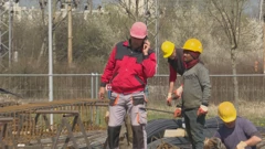 Radnici na gradilištu , Foto: Dnevnik/IMS/HTV/HRT