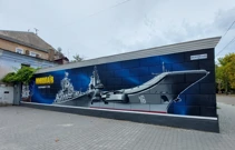 Mural broda Moskva, Foto: Dragan Nikolić/HRT