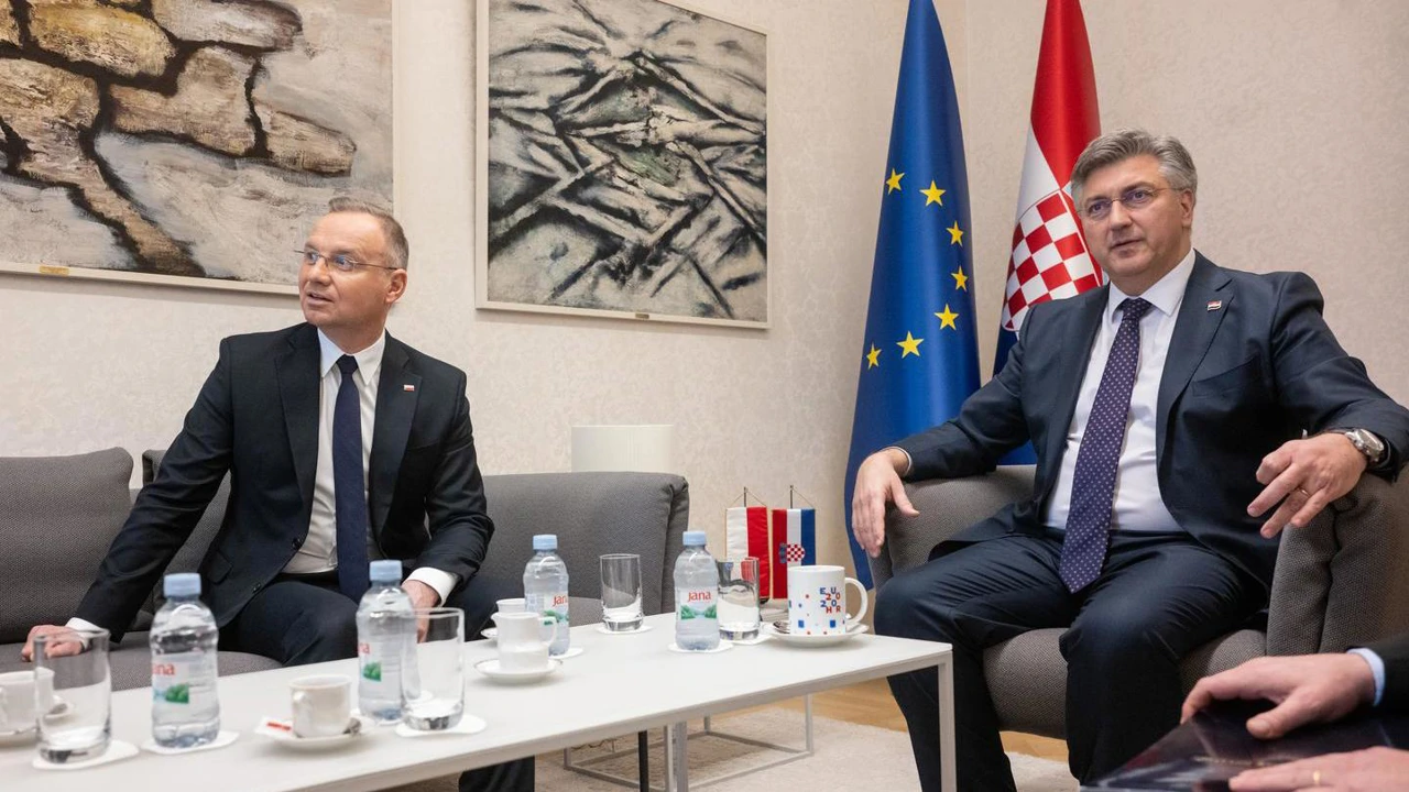 Andrej Plenković und Andrzej Duda