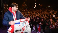 Filip Glavaš na dočeku u Rijeci, Foto: Damir Skomrlj/CROPIX